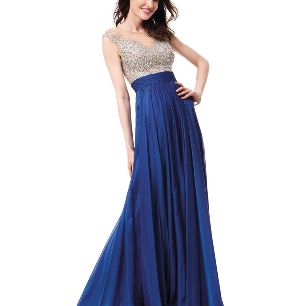 Pink Rhinestone Prom Gown - Picture 7 of 8